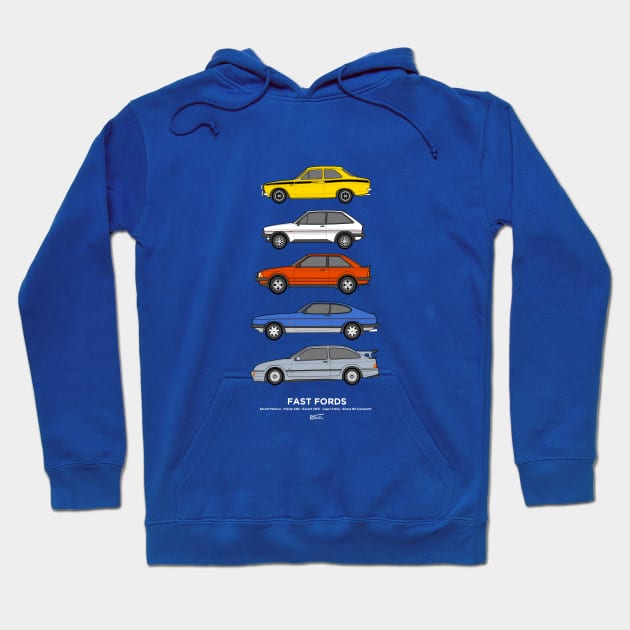 Fast Fords classic car collection Hoodie by RJW Autographics